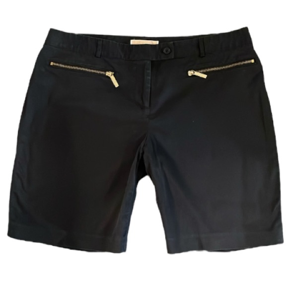 Michael Michael Kors Black Zipper Shorts Size 14 - Picture 6 of 13
